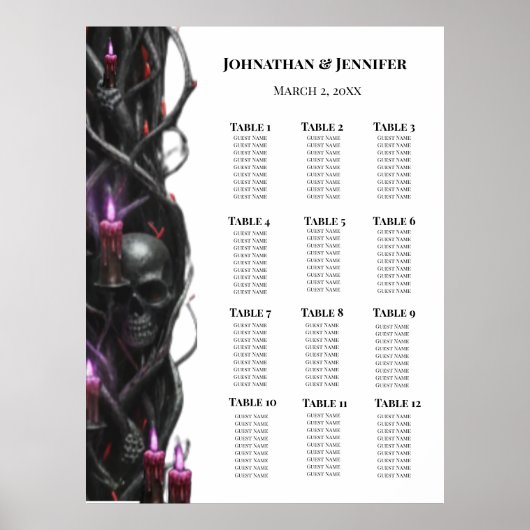 Eeuwige Nacht Gotische Vampier Huwelijksdonkere Ro Poster (Voorkant)