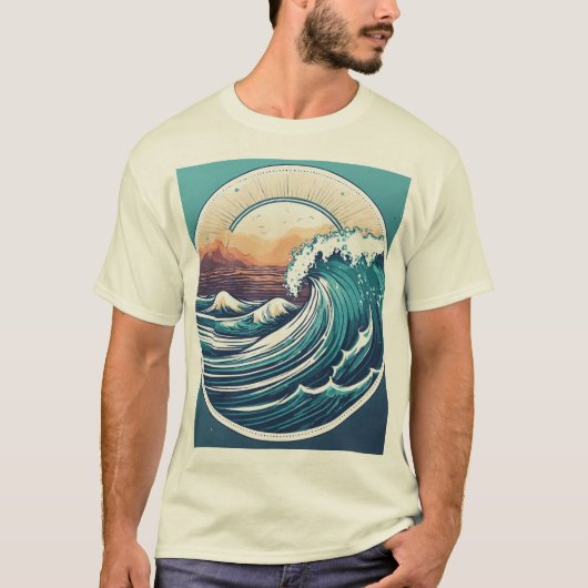 Eeuwige Oceaanstijging. T-shirt (Voorkant)