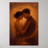 Eeuwige Omarming – Hemelse Romantiek Kunst Poster (Voorkant)