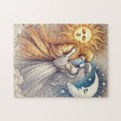 Eeuwige Omarming – Zon & Maan Liefde Legpuzzel (Horizontaal)