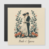 Eeuwige omhelzing bruiloft magnetische uitnodiging (Voorkant / Achterkant)