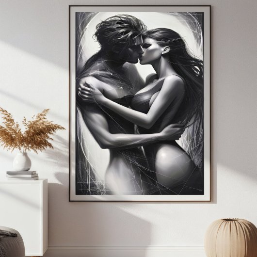 Eeuwige omhelzing canvas afdruk