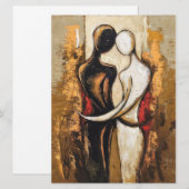 Eeuwige omhelzing feestdagenkaart (Voorkant / Achterkant)