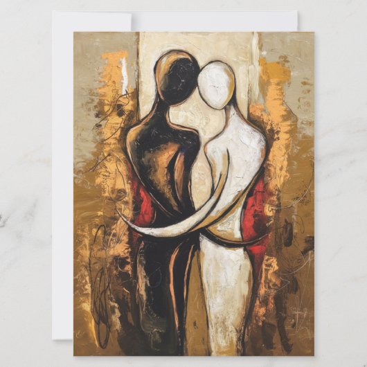 Eeuwige omhelzing feestdagenkaart (Voorkant)