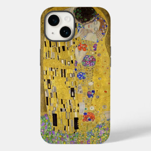 Eeuwige omhelzing: Gustav Klimt's de kus Case-Mate iPhone 14 Hoesje