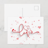 Eeuwige Omhelzing: Uitstekende Liefde Wenskaart Briefkaart (Voorkant / Achterkant)