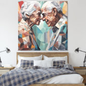 eeuwige ontmoeting canvas afdruk (Insitu (Slaapkamer))