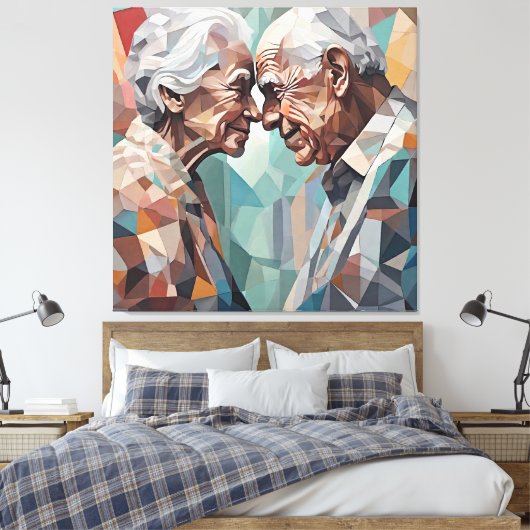 eeuwige ontmoeting canvas afdruk (Insitu (Slaapkamer))