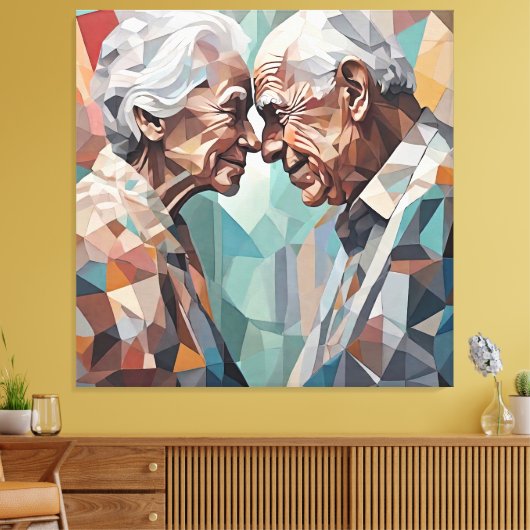 eeuwige ontmoeting canvas afdruk (Insitu (Woonkamer))