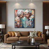 eeuwige ontmoeting canvas afdruk