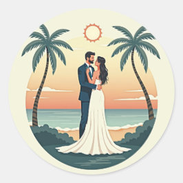 Eeuwige Romance bruiloft Sticker