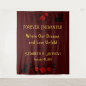 Eeuwige Romance Huwelijk Achtergrond Wandkleed (Voorkant)