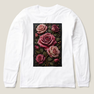 Eeuwige Rozen in 3D Micro Mozaïek – Luxe Bloemen Tri-Blend Shirt