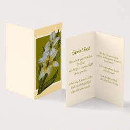 Eeuwige Rust Dank U wel Opmerking Kaart