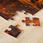 Eeuwige Schaakmat: Tovenaar vs Duivel Schaakduel Legpuzzel (Zijkant)
