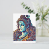 Eeuwige Shiva: De Allerhoogste Yogi in Goddelijke Briefkaart (Staand voorkant)