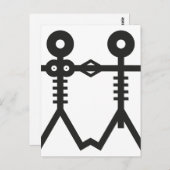 Eeuwige Skeleten Icon 2007 Kunst Briefkaart (Voorkant / Achterkant)