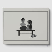 Eeuwige Stenen paar Boho bruiloft Gastenboek (Achterkant)