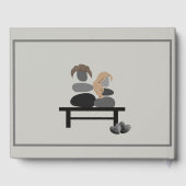 Eeuwige Stenen paar Boho bruiloft Gastenboek (Achterkant)