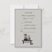 Eeuwige Stenen paar Boho bruiloft RSVP Kaartje (Voorkant)