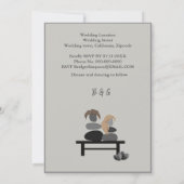 Eeuwige Stenen paar Boho bruiloft uitnodiging (Achterkant)