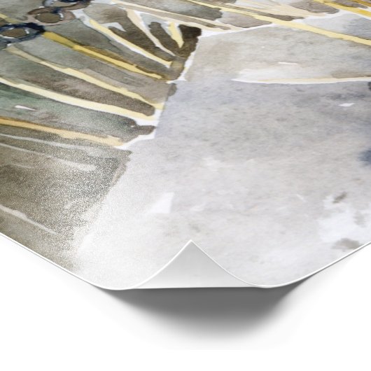 Eeuwige stilte op het kerkhof foto afdruk (Hoek)