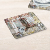 Eeuwige stilte op het kerkhof kartonnen onderzetters (Schuin)