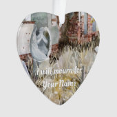 Eeuwige stilte op het kerkhof ornament (voorkant)