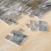 Eeuwige stilte op het kerkhof Puzzle Legpuzzel (Zijkant)