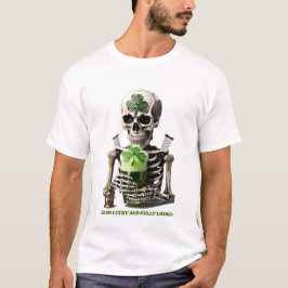 Eeuwige Stout Skelet Grafische T-shirt | Ondeugend