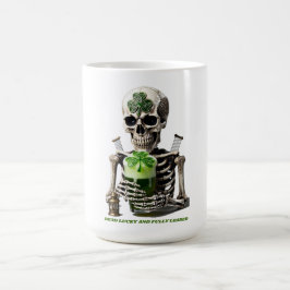 Eeuwige Stout Skelet Grafische T-shirt | Ondeugend Koffiemok