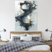 eeuwige stroom canvas afdruk (Insitu (Slaapkamer))