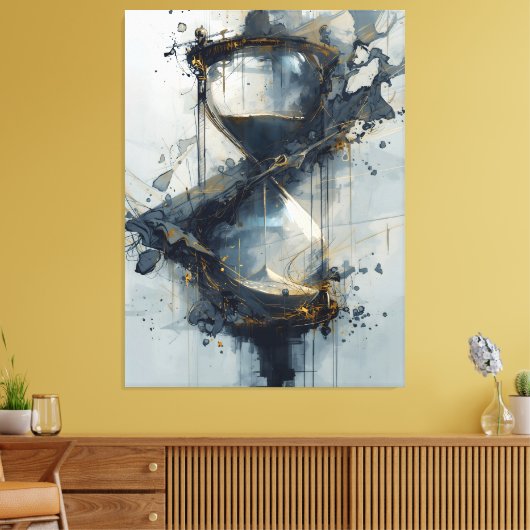 eeuwige stroom canvas afdruk (Insitu (Woonkamer))