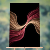 Eeuwige Stroom van Liefde — Abstracte Romantische Acryl Bord (Neutraal)