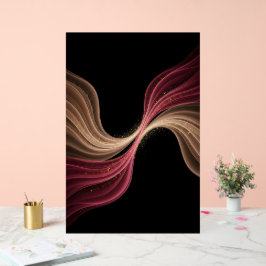 Eeuwige Stroom van Liefde — Abstracte Romantische  Acryl Bord
