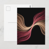 Eeuwige Stroom van Liefde — Abstracte Romantische Briefkaart (Voorkant / Achterkant)