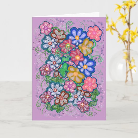 Eeuwige tijd! kaart (Gele Bloem)