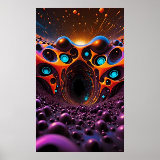 Eeuwige tunnel naar morgen - Ken Gage Art Poster (Voorkant)