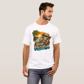 Eeuwige Vakantie – Tropisch Skelet Basic T-Shirt (Voorkant volledig)