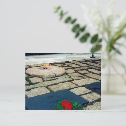 eeuwige vlam jfk briefkaart (Staand voorkant)