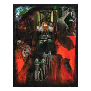 Eeuwige Vlam Mixed Media Horror Goth Originele Kun Foto Afdruk
