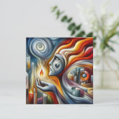 Eeuwige Vlam van Hoop Kaart (Staand voorkant)