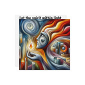 Eeuwige Vlam van Hoop Kaart (Voorkant / Achterkant in situ)