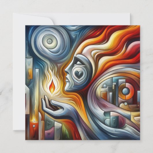 Eeuwige Vlam van Hoop Kaart (Voorkant)