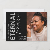 Eeuwige Vrede begrafenis of herdenkingsdienst Kaart (Voorkant)