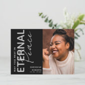 Eeuwige Vrede begrafenis of herdenkingsdienst Kaart (Staand voorkant)