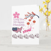 Eeuwige vriendschap wit kaart (Gele Bloem)