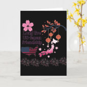 Eeuwige vriendschap zwart kaart (Gele Bloem)