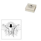 Eeuwige Wedergeboorte - Opstanding van Jezus Kunst Rubberstempel (Gestempeld)