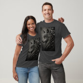 Eeuwige Wolf | Abstracte 3D Micro Mozaïek Wolf T-shirt (Unisex)